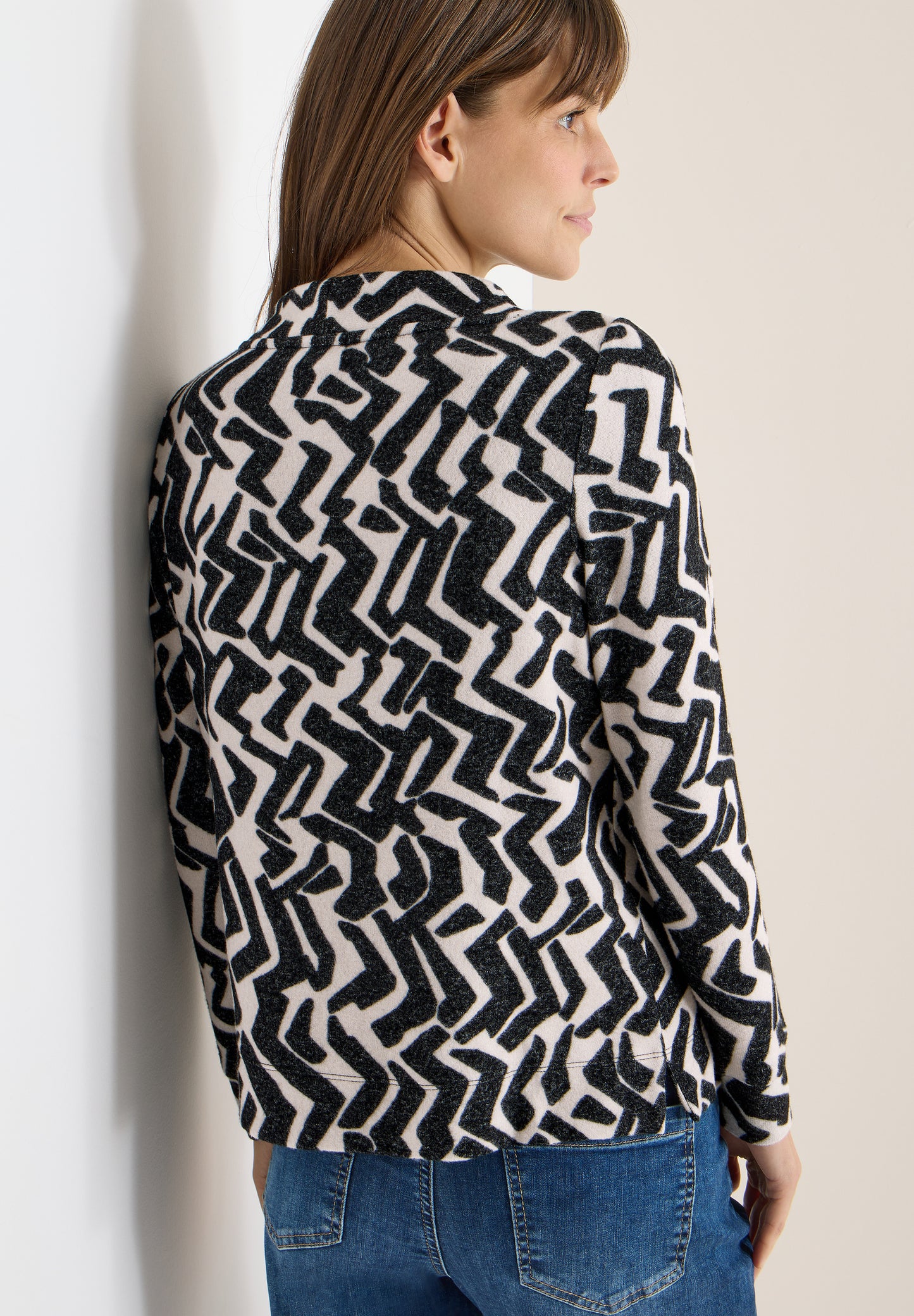 Cosy Shirt mit Grafikmuster