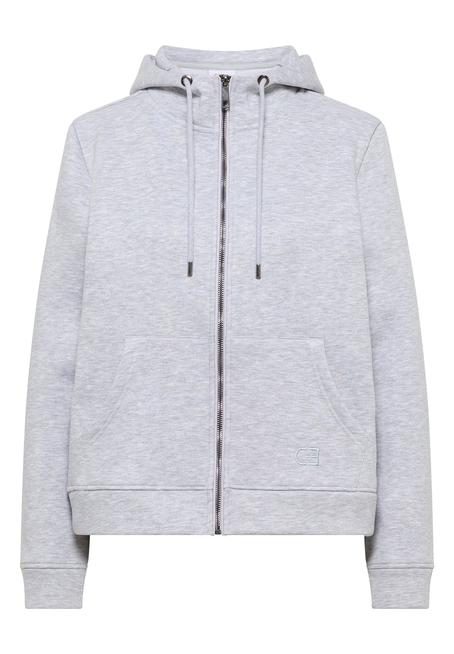 Glitzernde Hoodie Sweatjacke