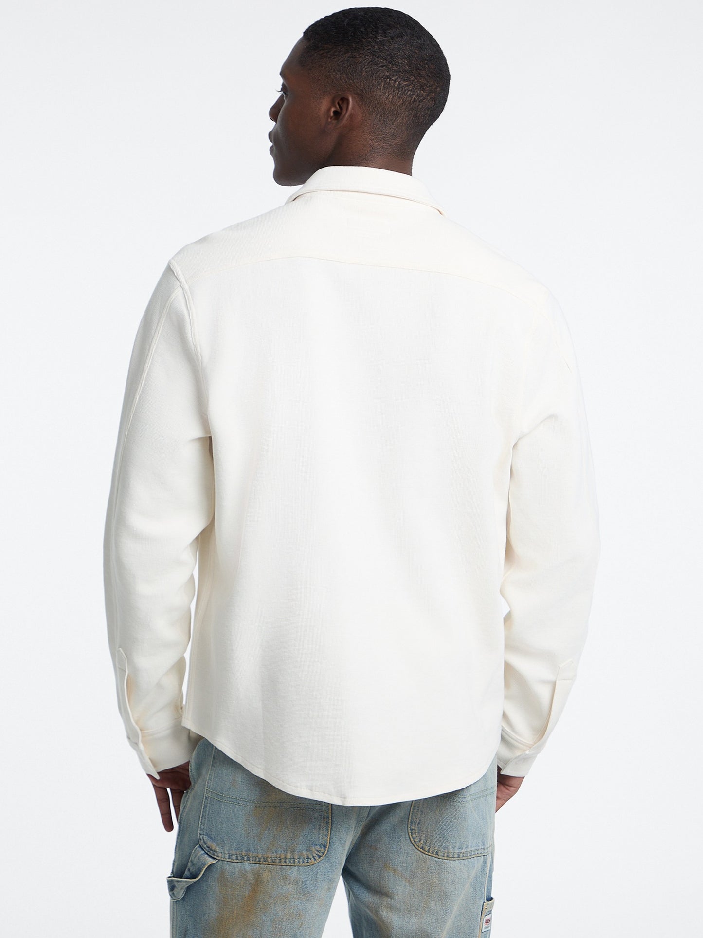 GJ LS REG SHIRT WAFFLE BUTTON