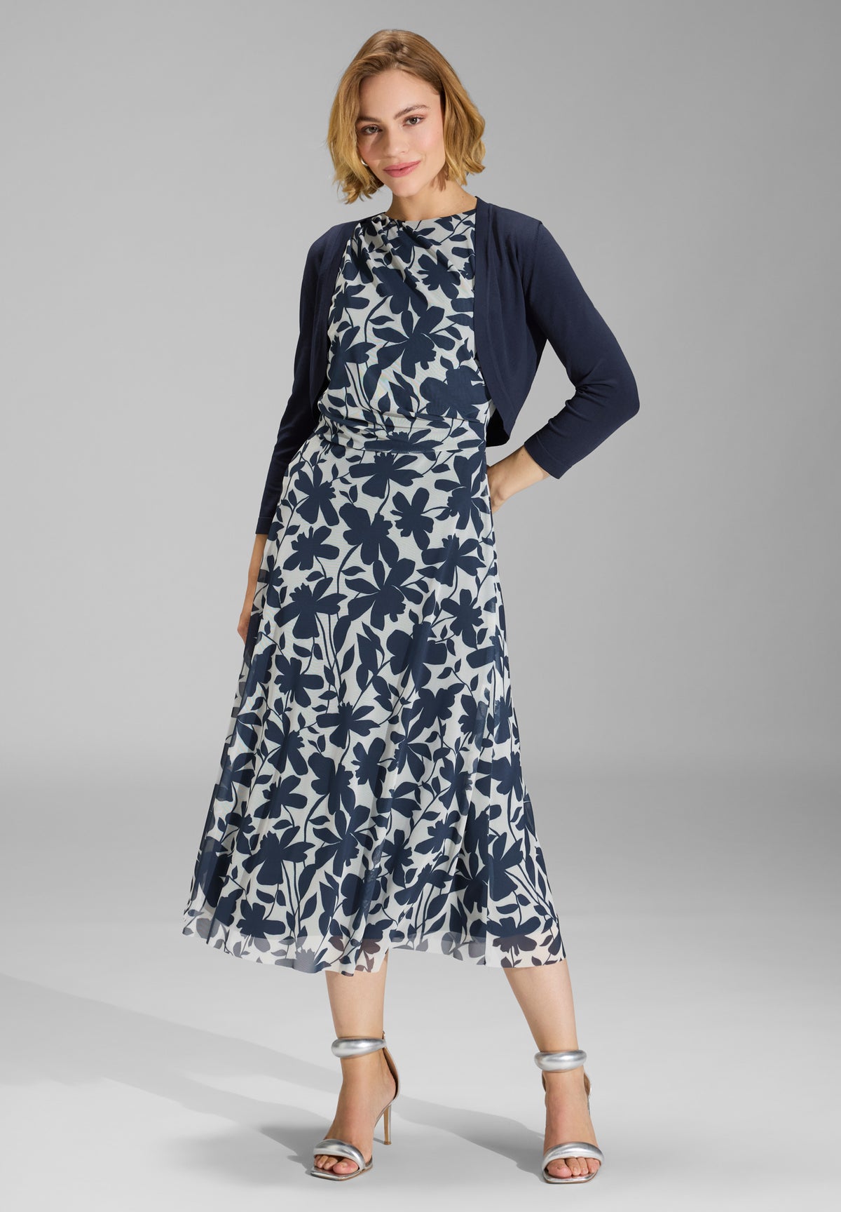 Cropped Bolero mit 3/4 Arm