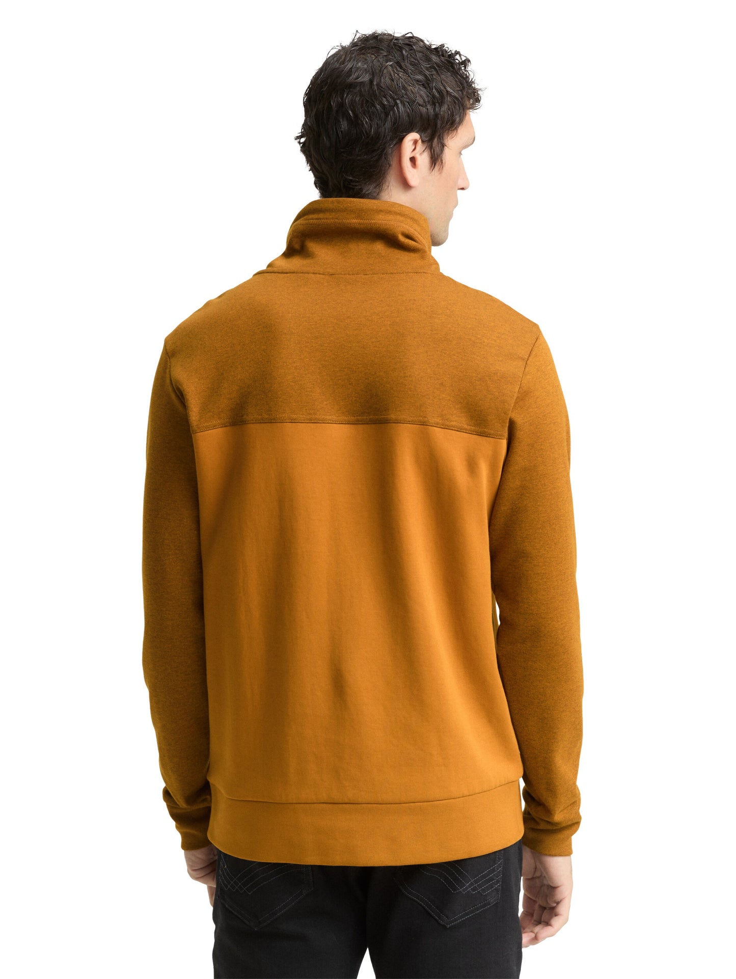 Snood Sweatshirt mit Struktur-Mix