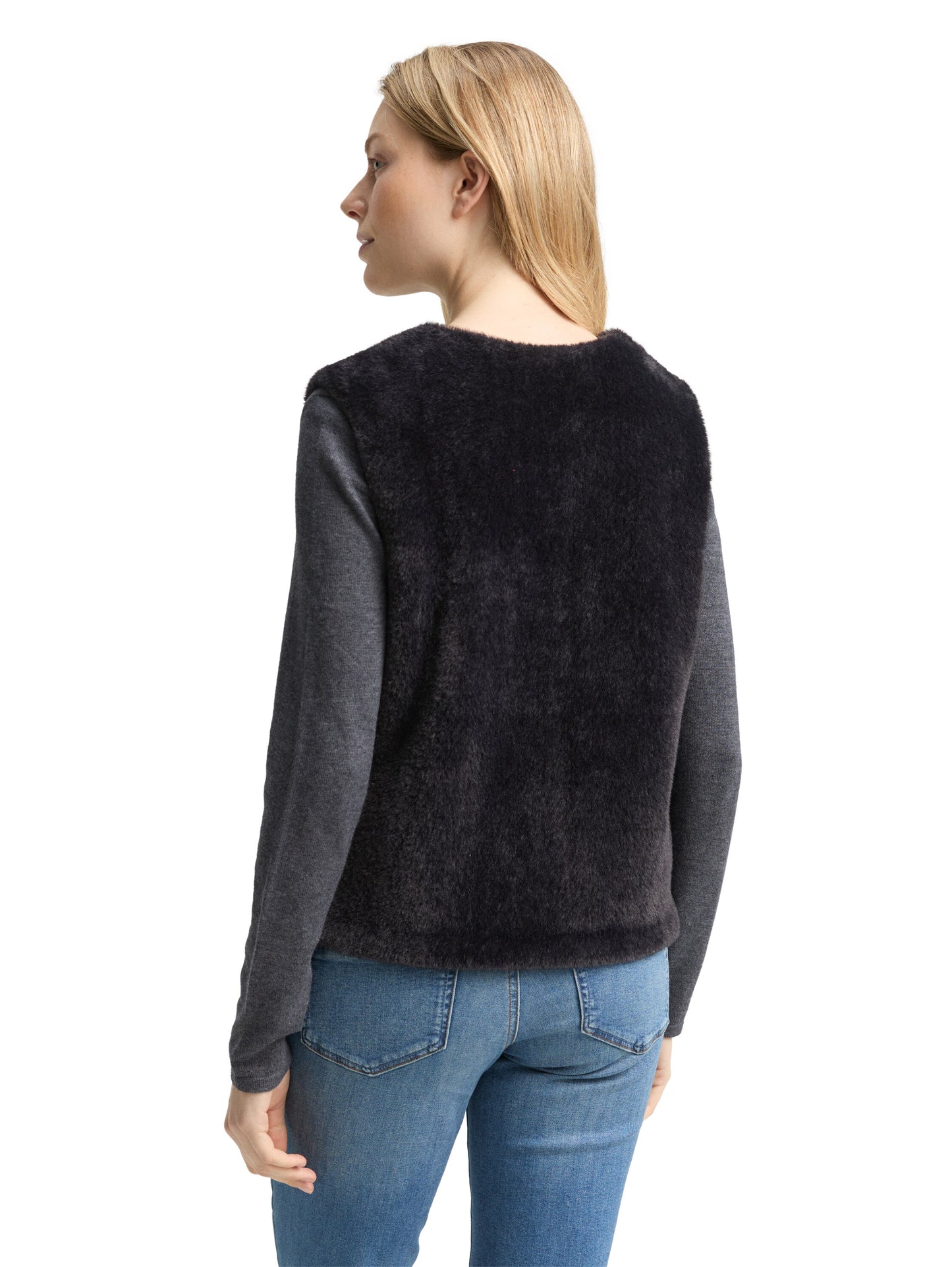 Teddy Weste mit Taschen