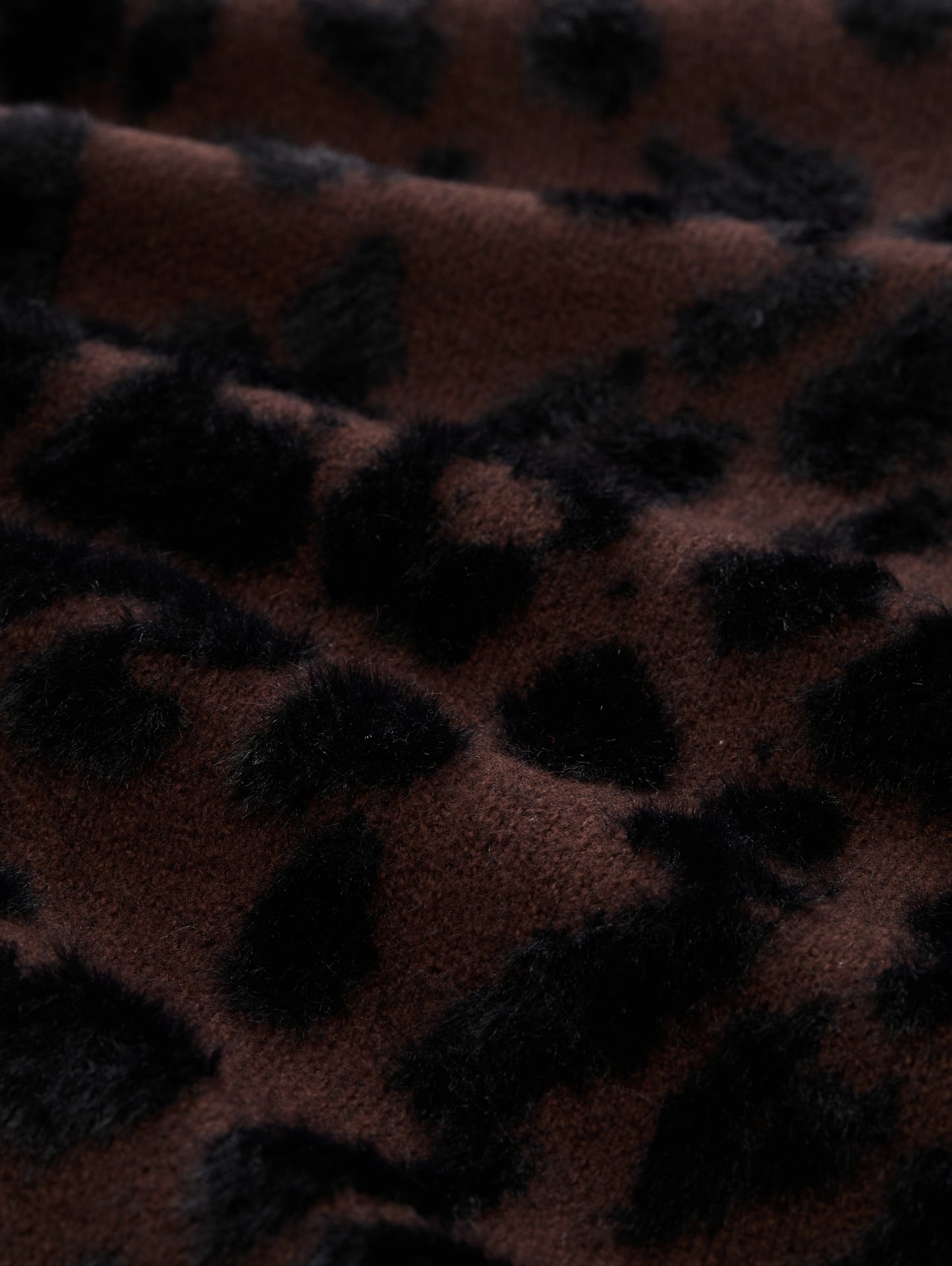 Oversize Cardigan mit Leo-Muster