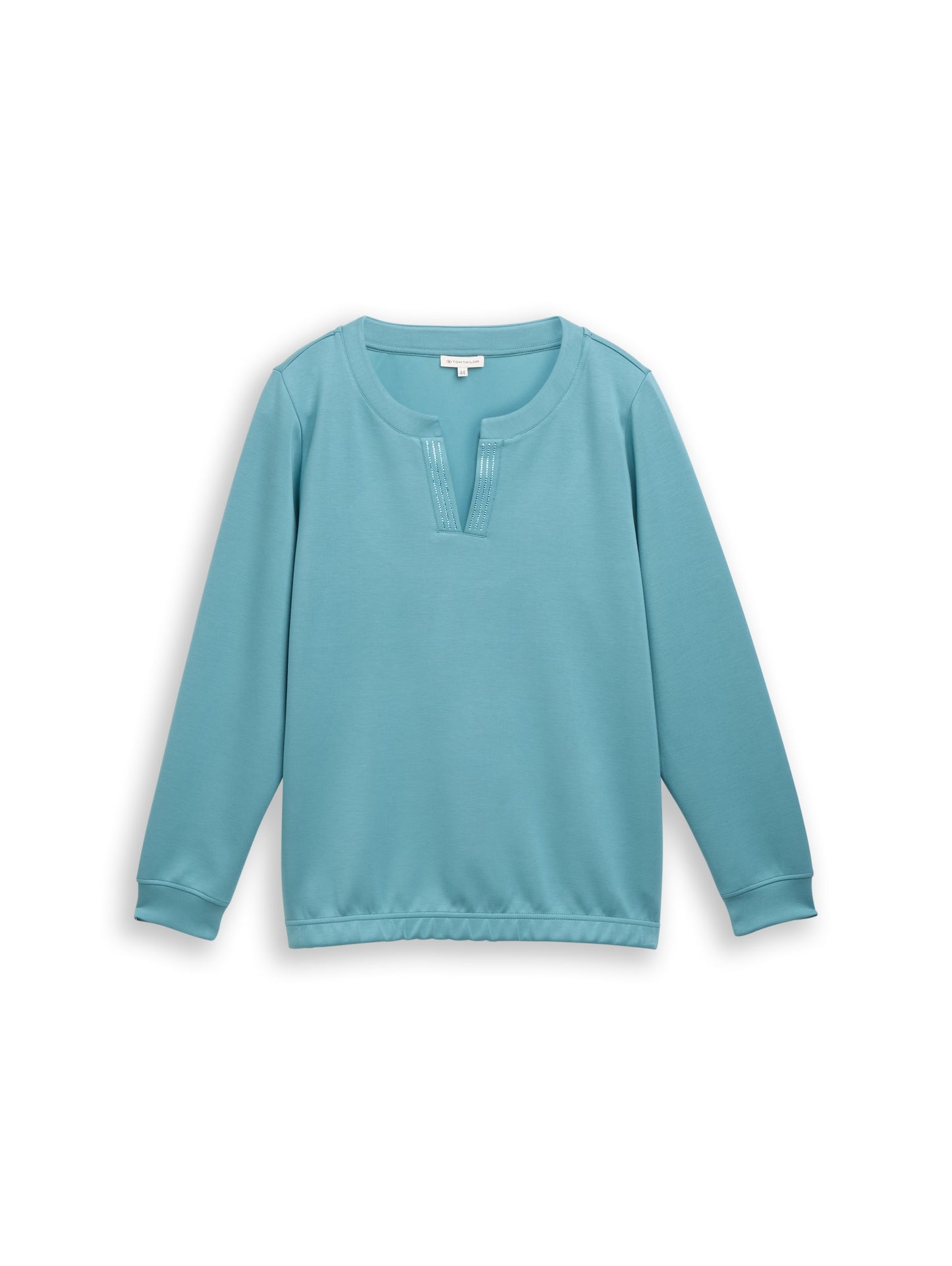 Plus Size - Scuba Sweatshirt mit Strasssteinen