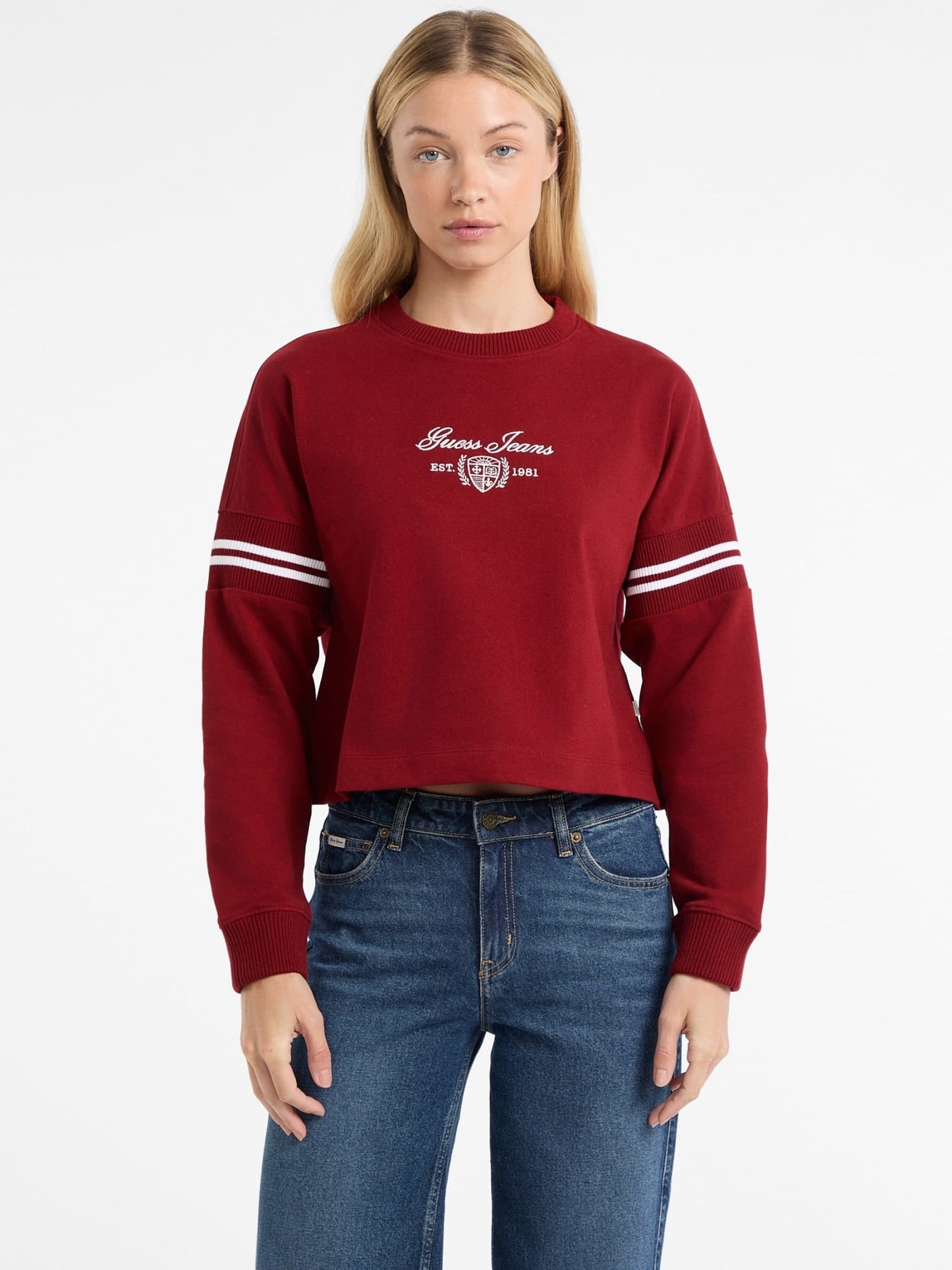 GJ LS RIB CN SWEATSHIRT