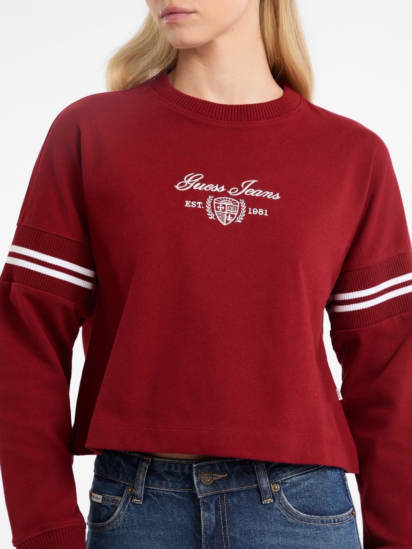 GJ LS RIB CN SWEATSHIRT