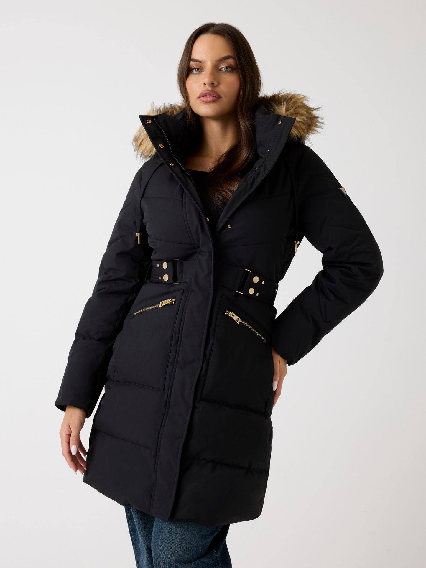 FATEMA  BELTED PUFFER