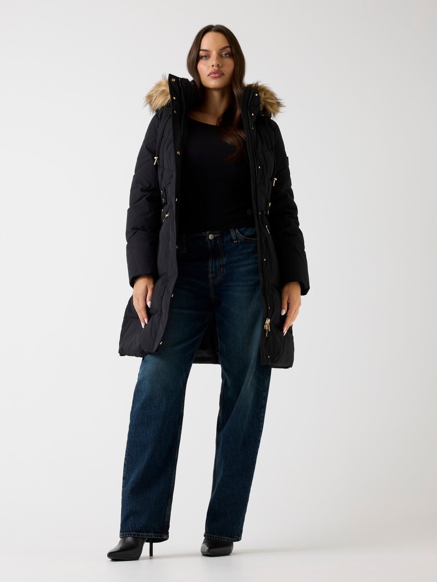FATEMA  BELTED PUFFER
