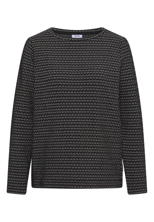 Two-Tone Strukturshirt