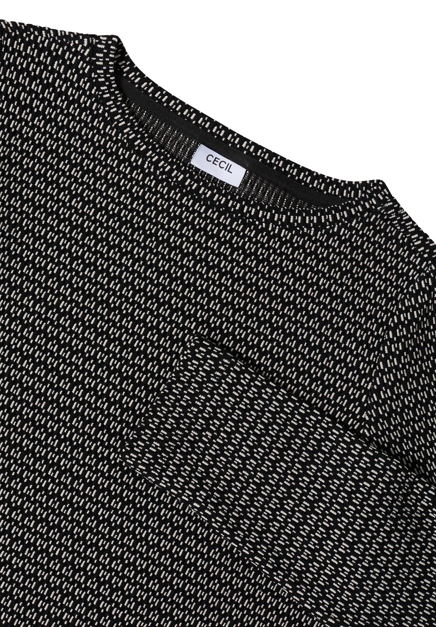 Two-Tone Strukturshirt