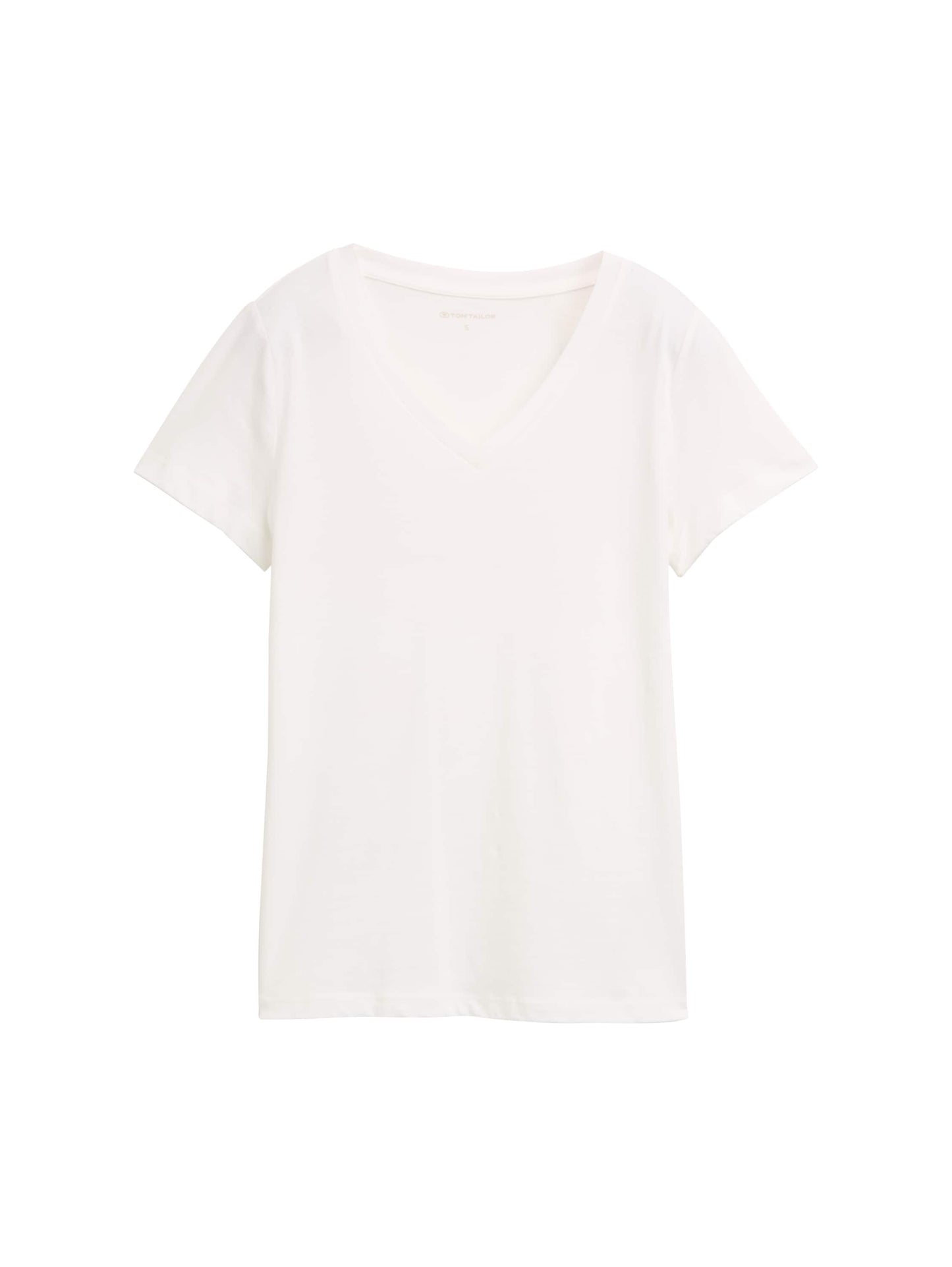 Basic T-Shirt mit V-Ausschnitt