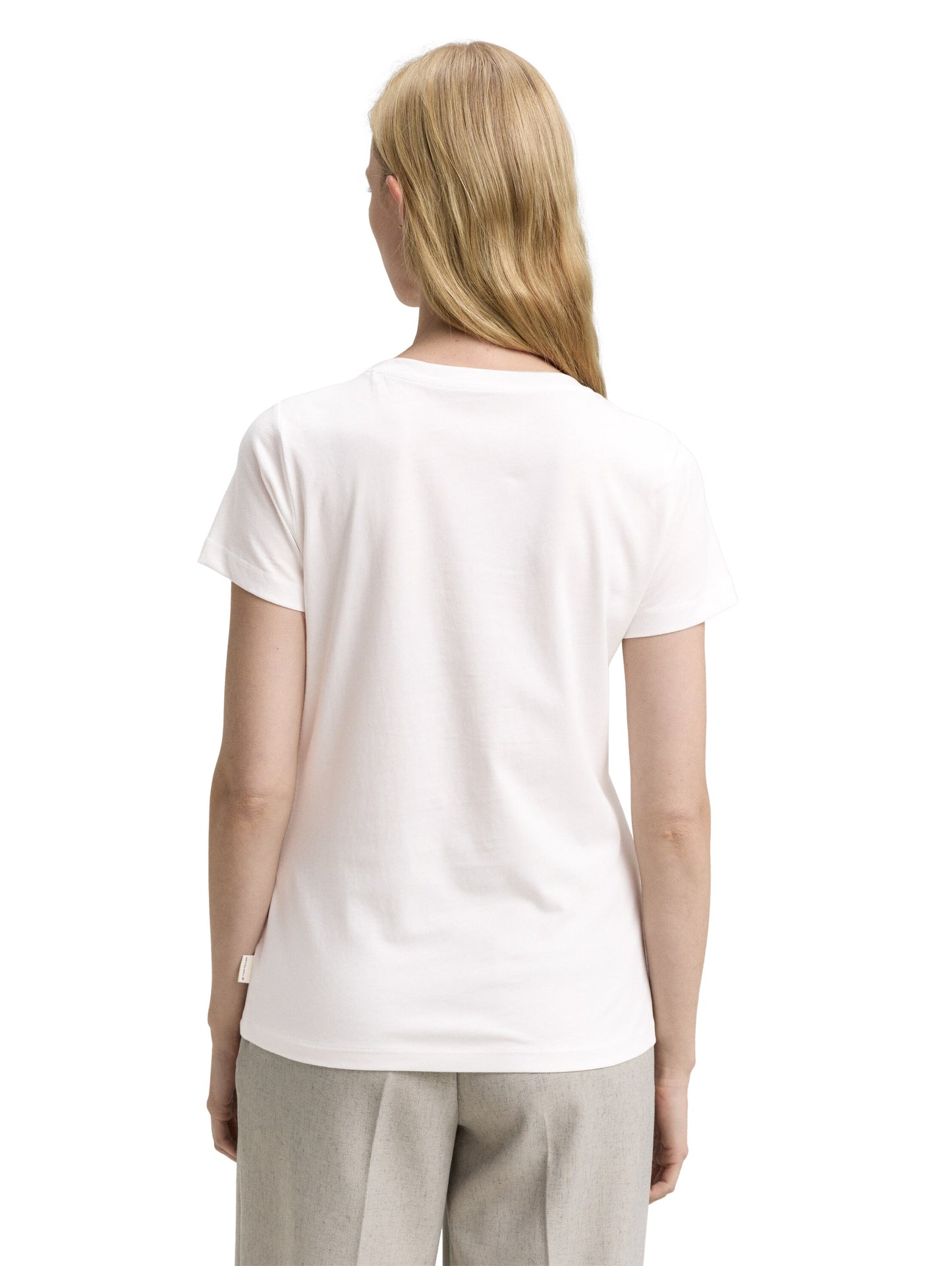 Basic T-Shirt mit V-Ausschnitt