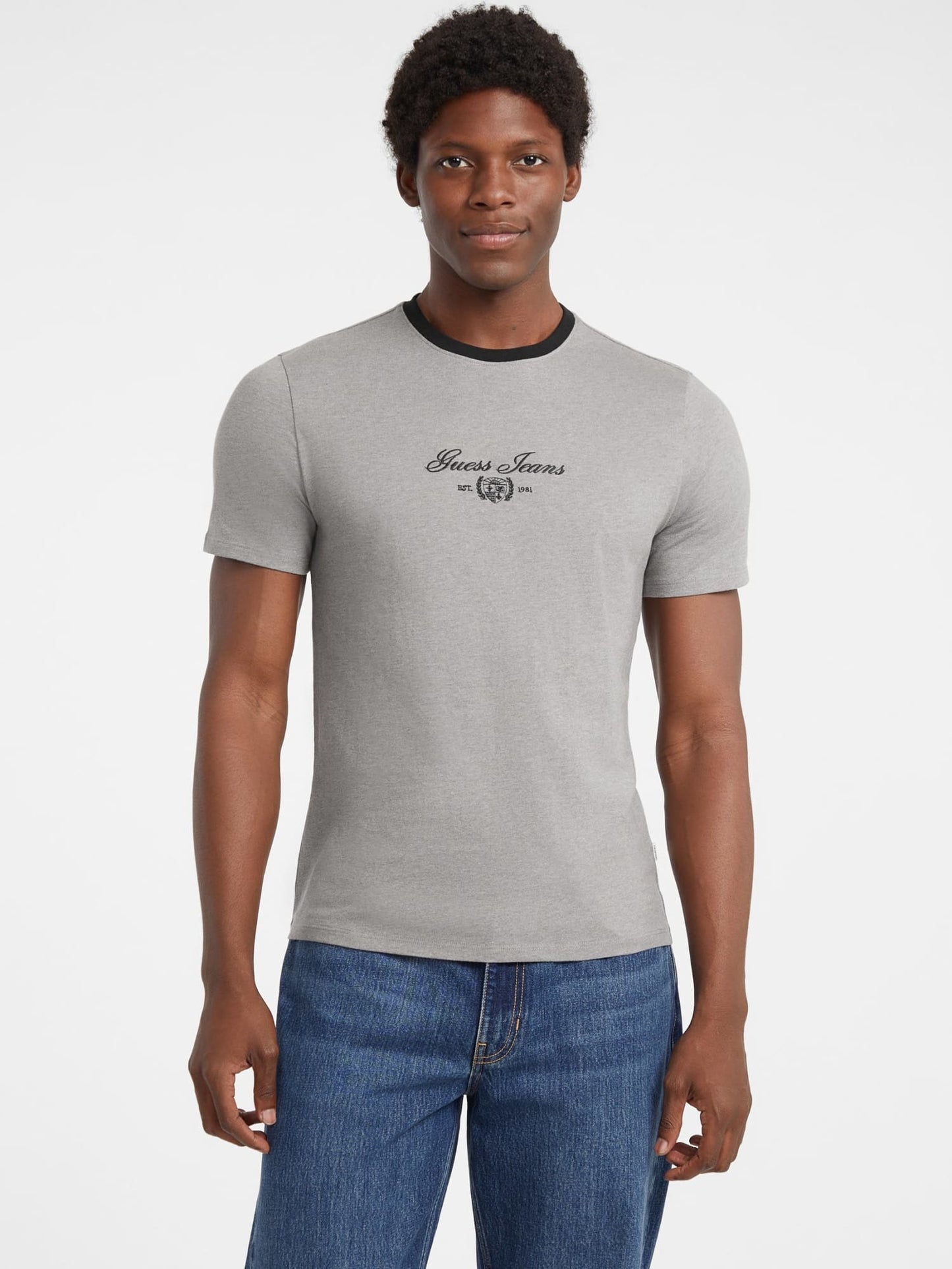 GJ SS SLIM SCRIPT TEE
