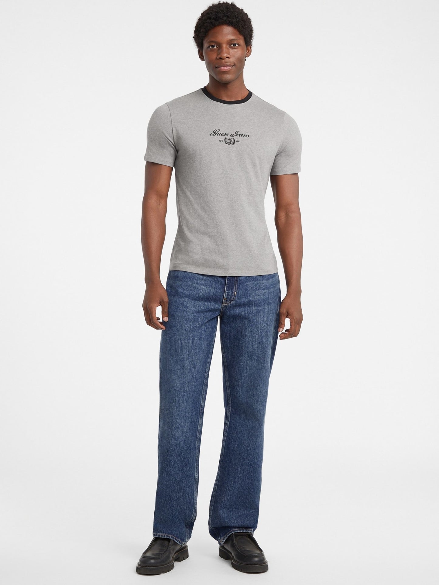 GJ SS SLIM SCRIPT TEE