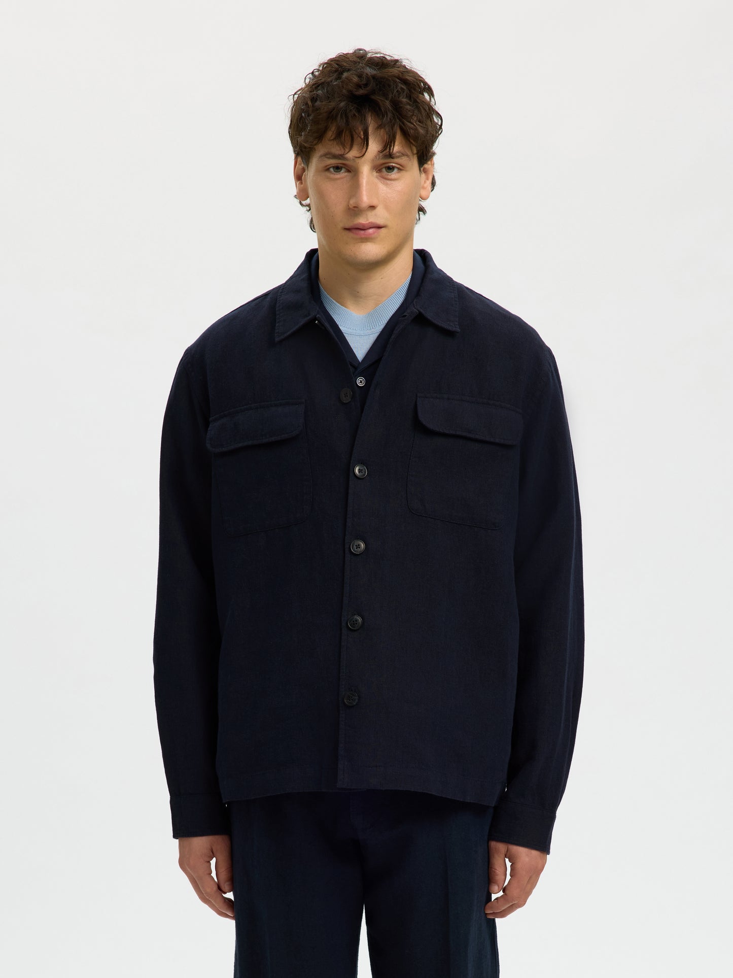 SLMOTTO LEROY LINEN BLEND OVERSHIRT NOOS