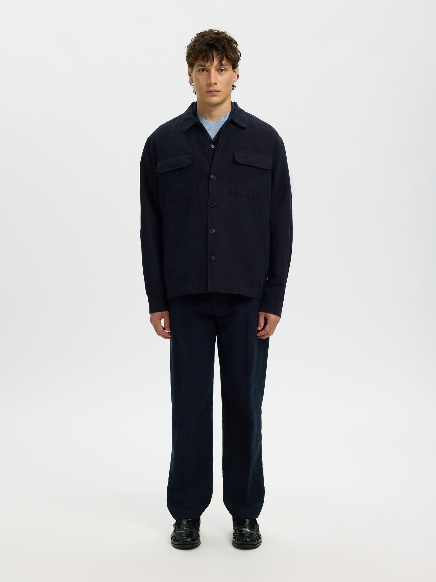 SLMOTTO LEROY LINEN BLEND OVERSHIRT NOOS