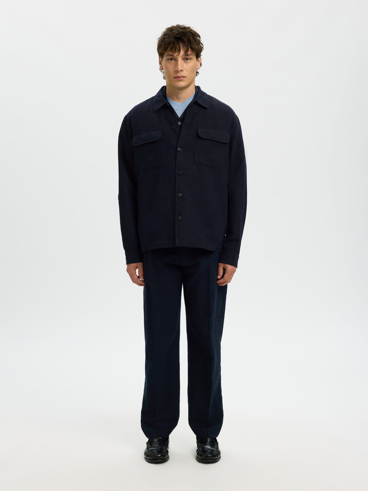 SLMOTTO LEROY LINEN BLEND OVERSHIRT NOOS