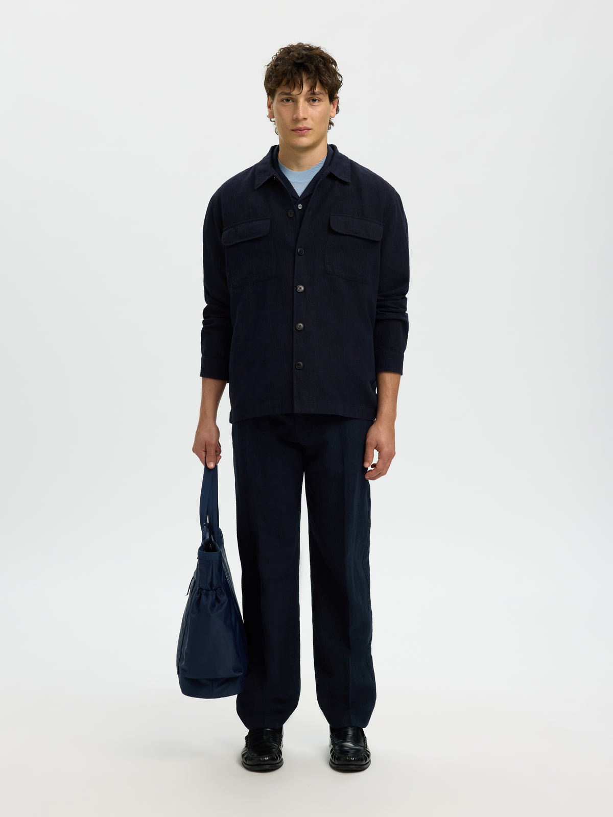 SLMOTTO LEROY LINEN BLEND OVERSHIRT NOOS