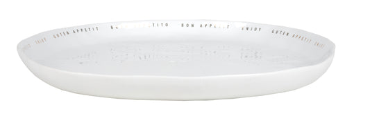 DINING Platte Guten Appetit mehrsprachig Dia 33cm,