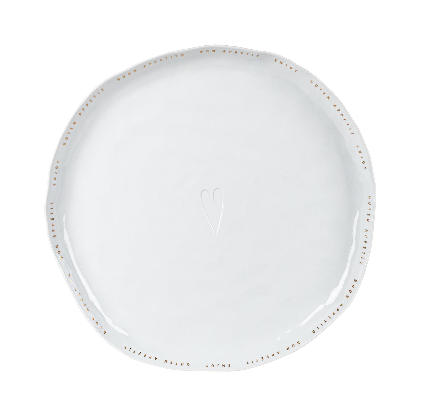 DINING Platte Guten Appetit mehrsprachig Dia 33cm,