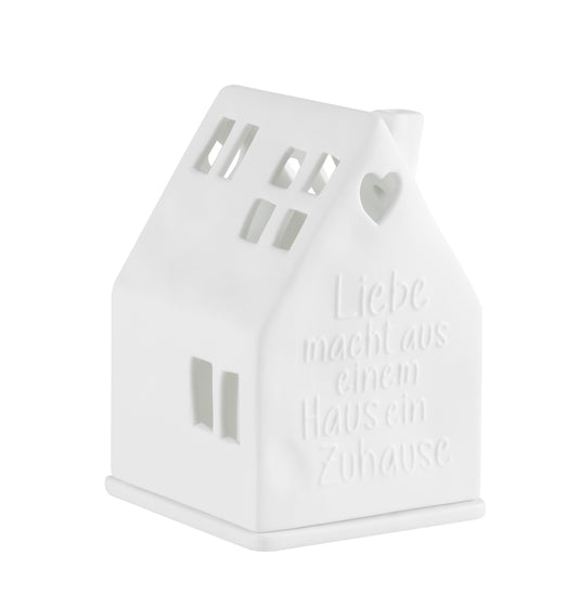 Lichthaus Liebe macht aus einem Haus 7x7x10,5cm,