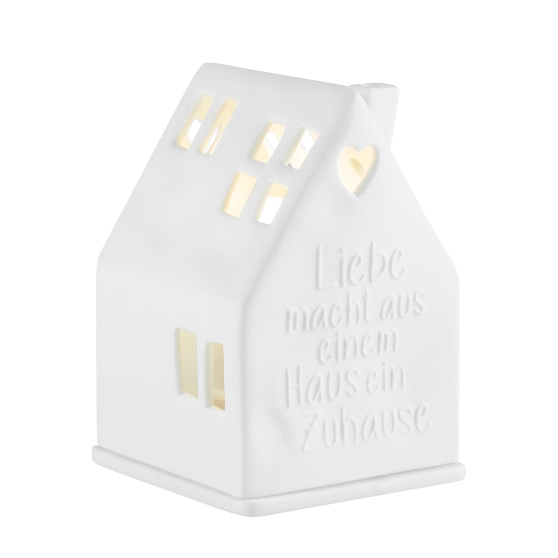 Lichthaus Liebe macht aus einem Haus 7x7x10,5cm,