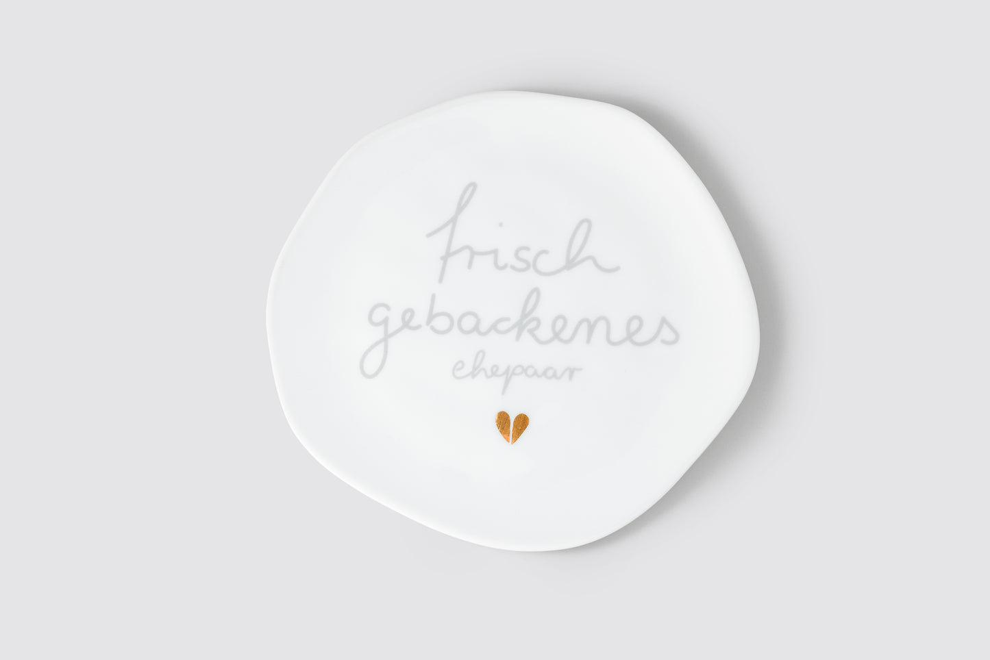 Kleiner Teller Frisch geback- enesEhepaar D.14cm,