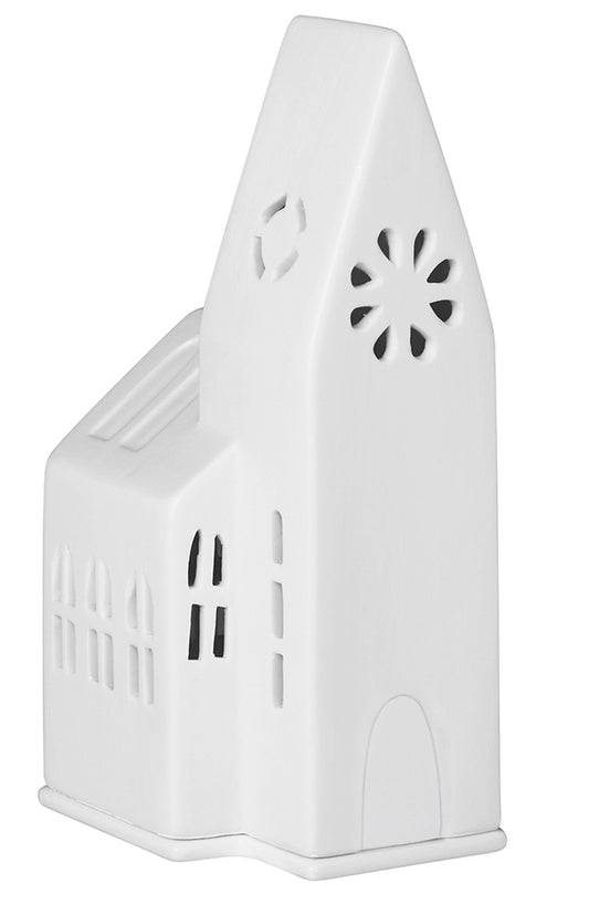 ZUHAUSE Lichthaus kleine Kirche 9x9x18cm,
