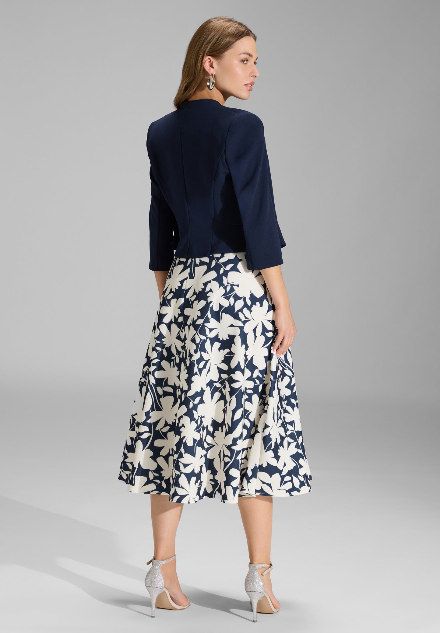 Taillierte Jacke aus Jersey Crêpe