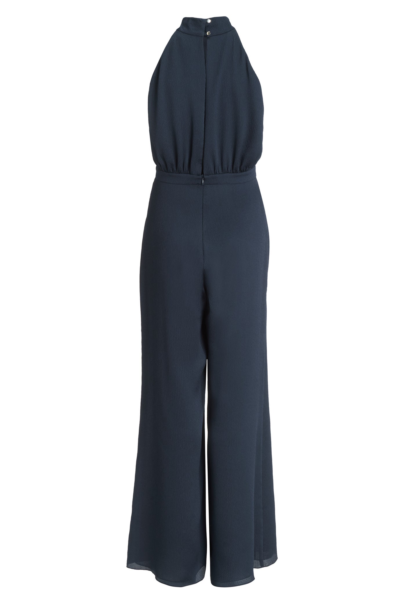 Jumpsuit mit Schluppe aus gehämmertem Satin