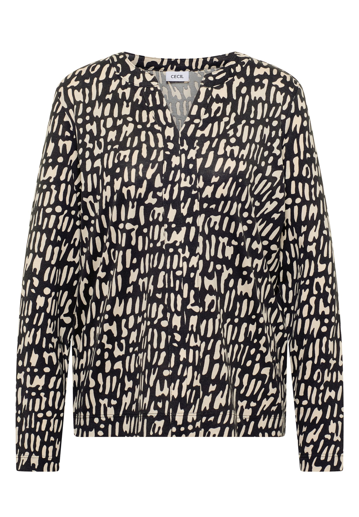 Print-Shirt im Tunika-Look