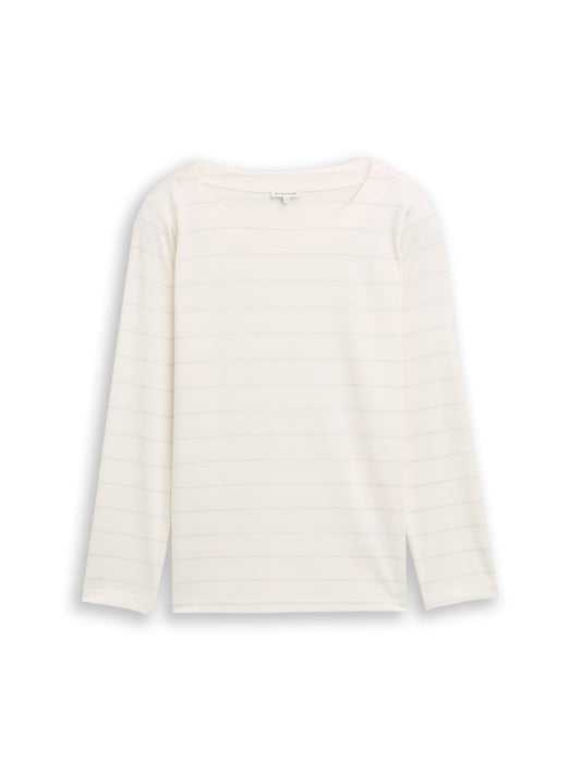 Plus Size - Langarmshirt mit Glitzer-Effekt