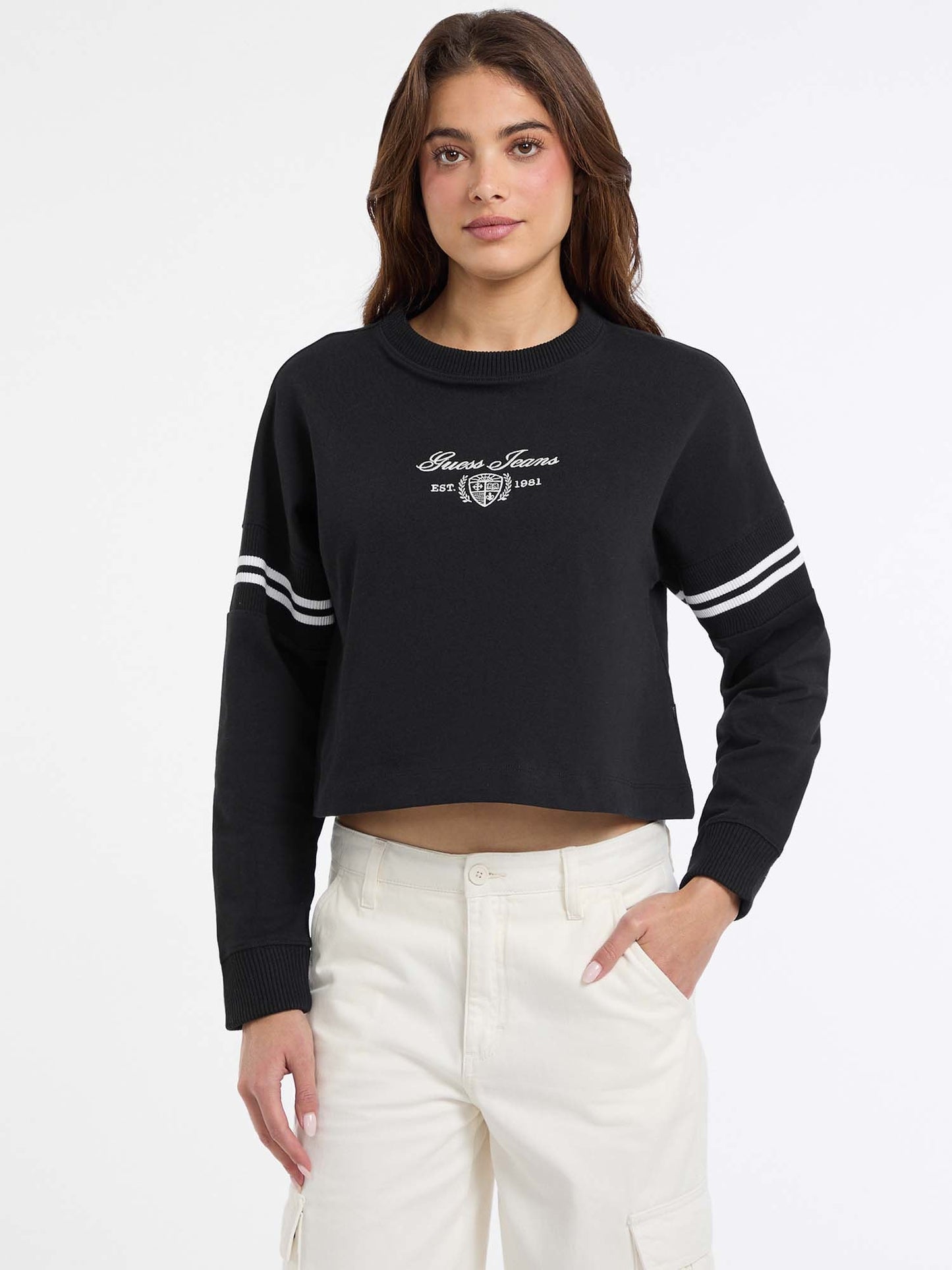 GJ LS RIB CN SWEATSHIRT