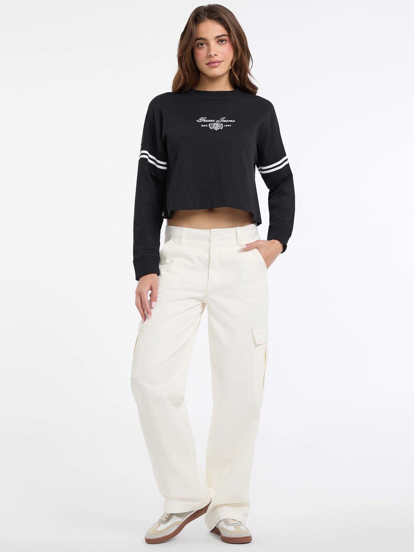 GJ LS RIB CN SWEATSHIRT