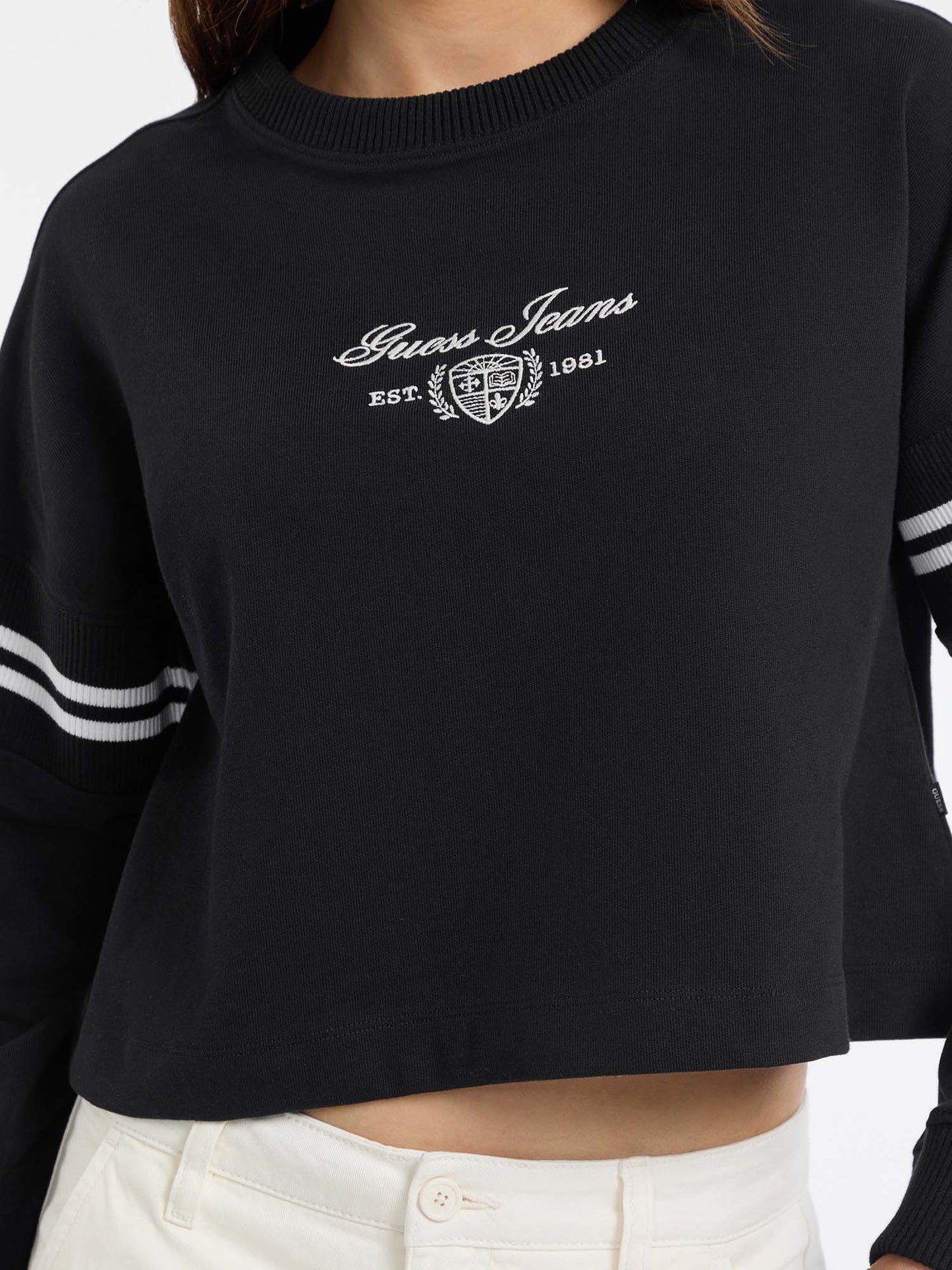 GJ LS RIB CN SWEATSHIRT