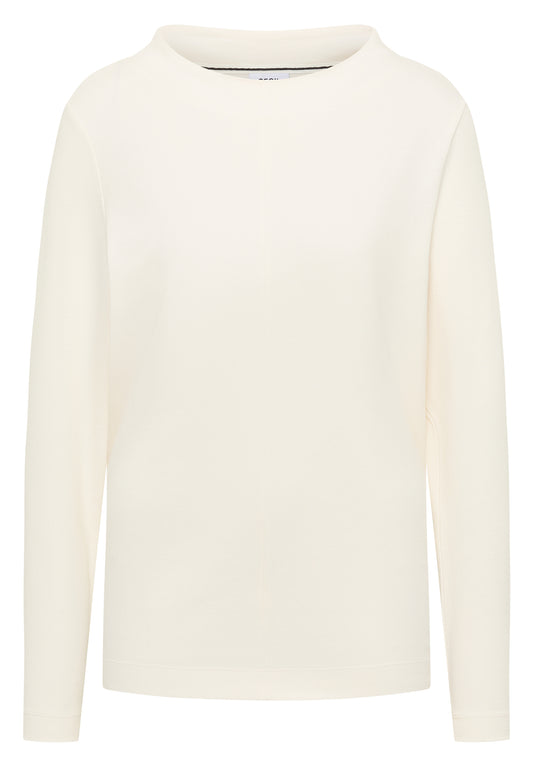 Funnelneck Shirt in Unifarbe