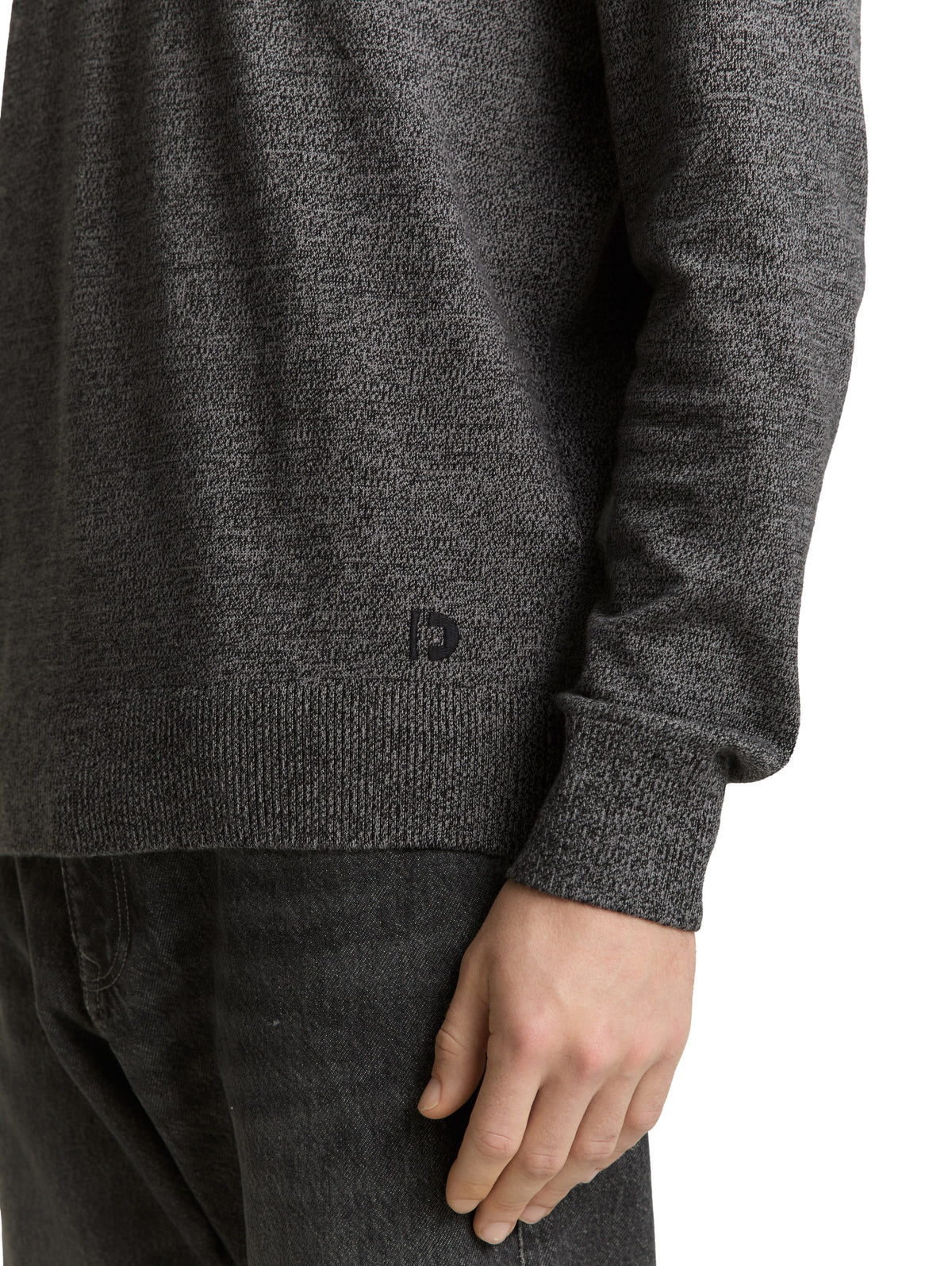 Basic Strickpullover aus Baumwolle