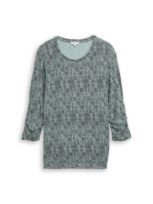 Plus Size - Langarmshirt mit Print