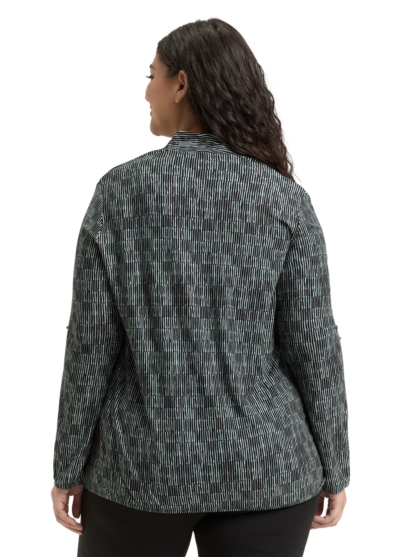 Plus Size - Langarmshirt mit Allover-Print