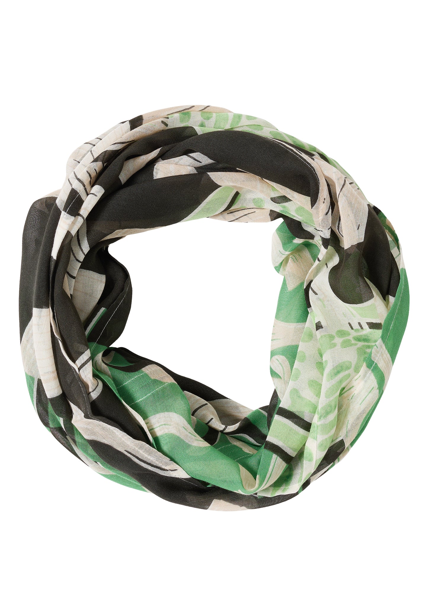 Gemusterter Loop-Schal