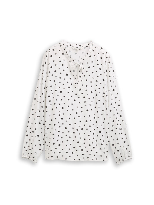 Bluse mit Punktmuster