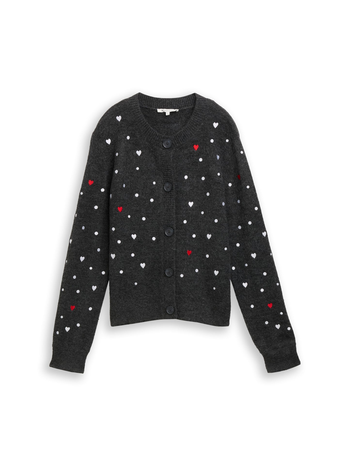 Relaxed Fit Cardigan mit Stickereien