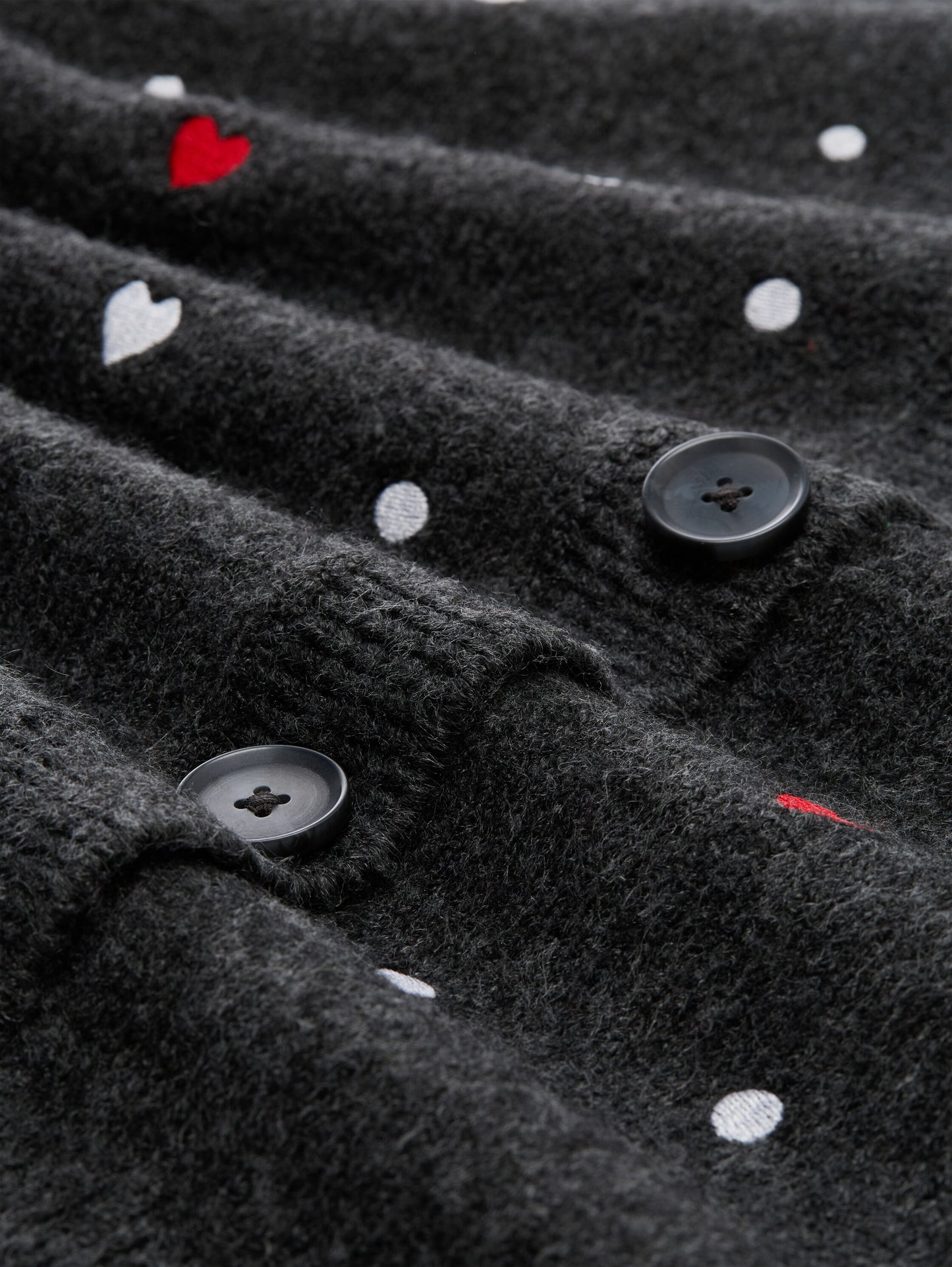 Relaxed Fit Cardigan mit Stickereien