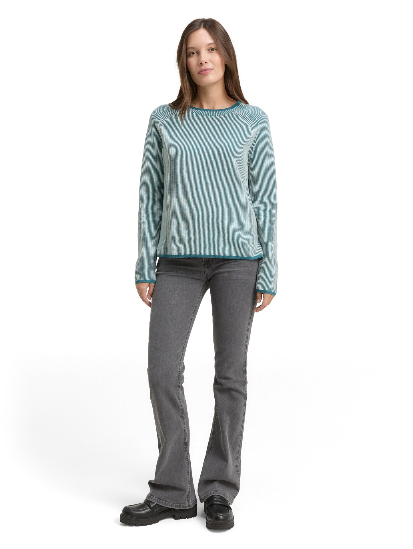 Strickpullover mit Rundhalsausschnitt