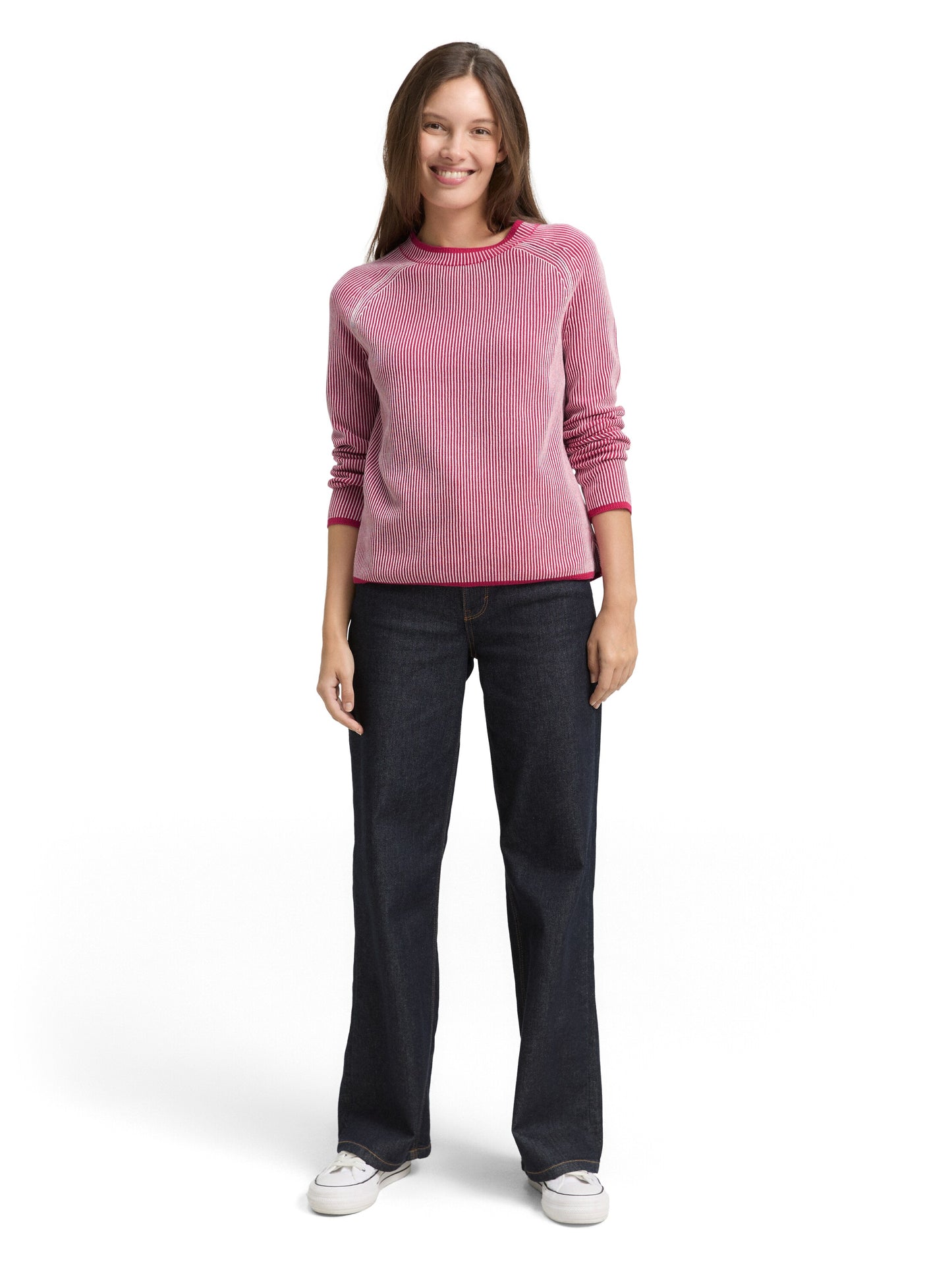 Strickpullover mit Rundhalsausschnitt