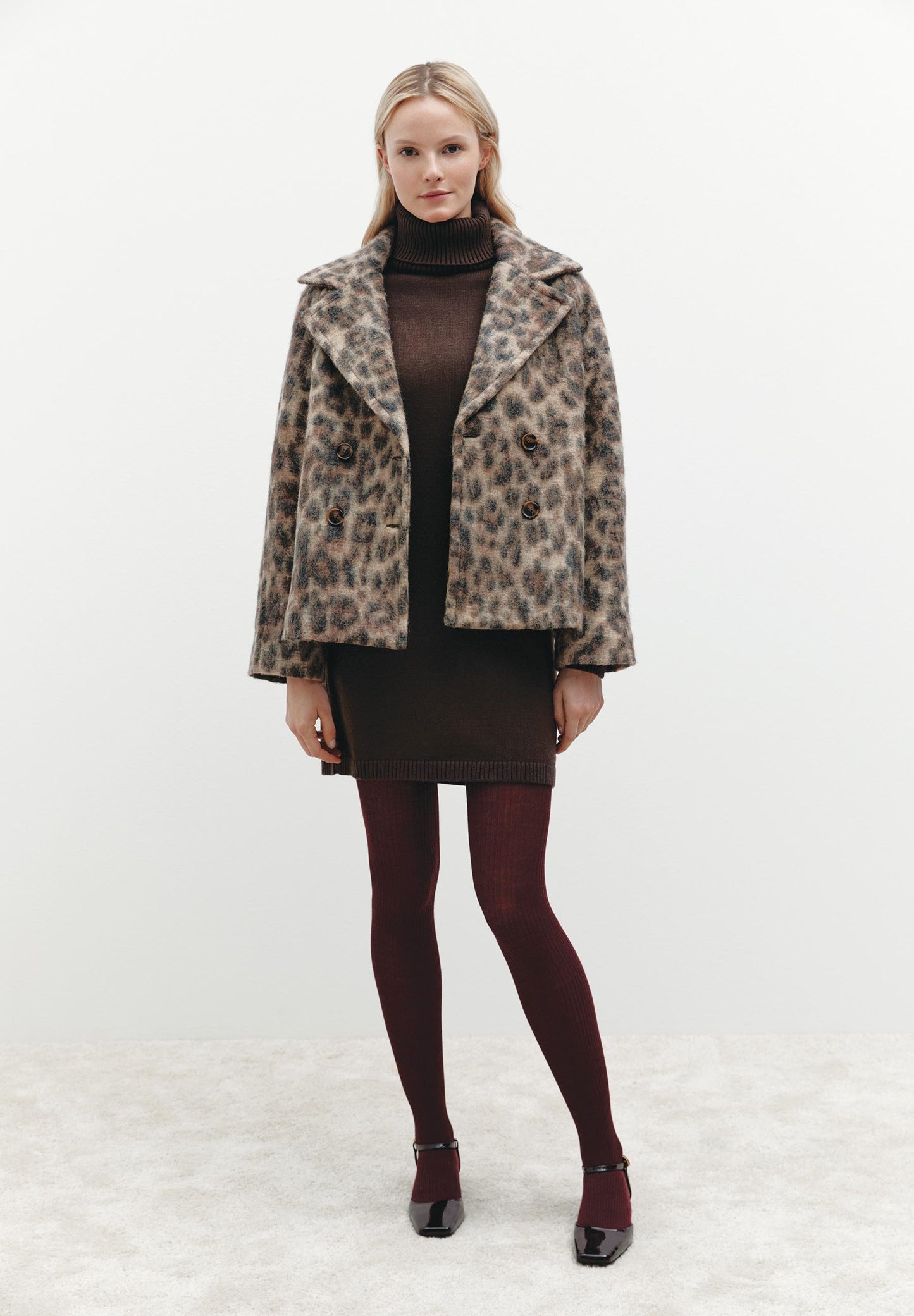 Jacke mit Leo-Muster