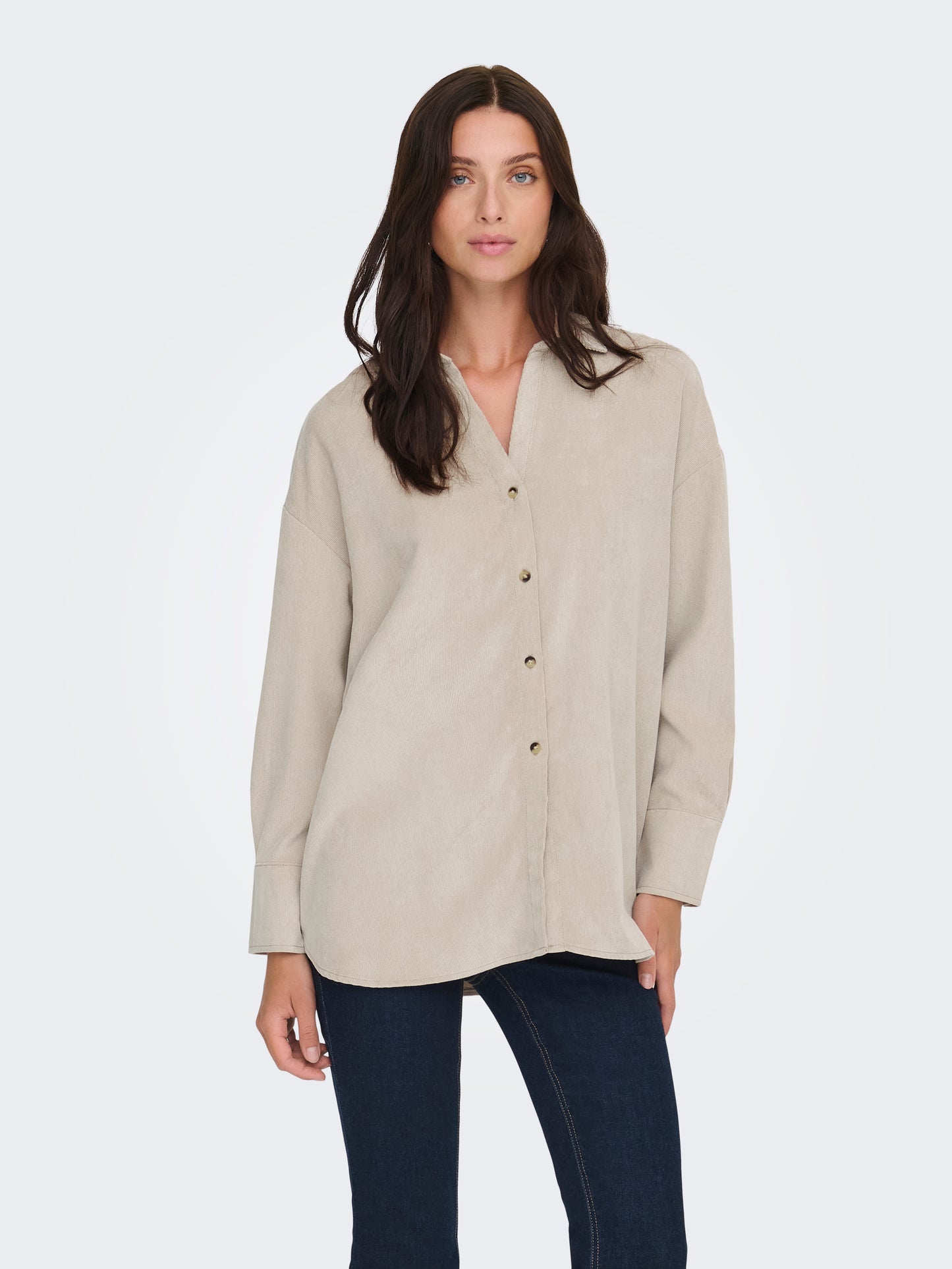 ONLMARIKE LIFE L/S CORD LOOSE SHIRT PNT