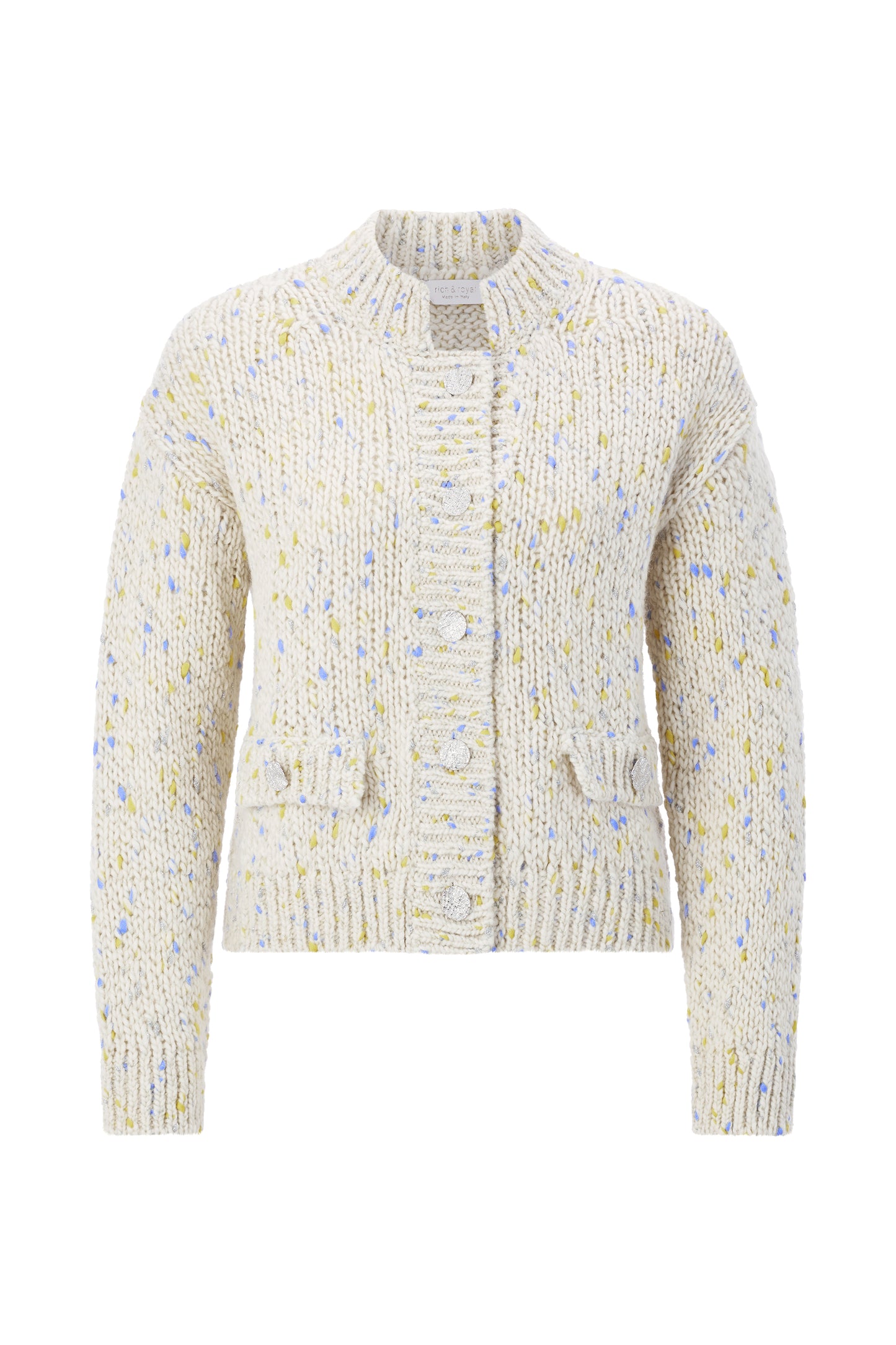 Boxy Neps Yarn Cardigan