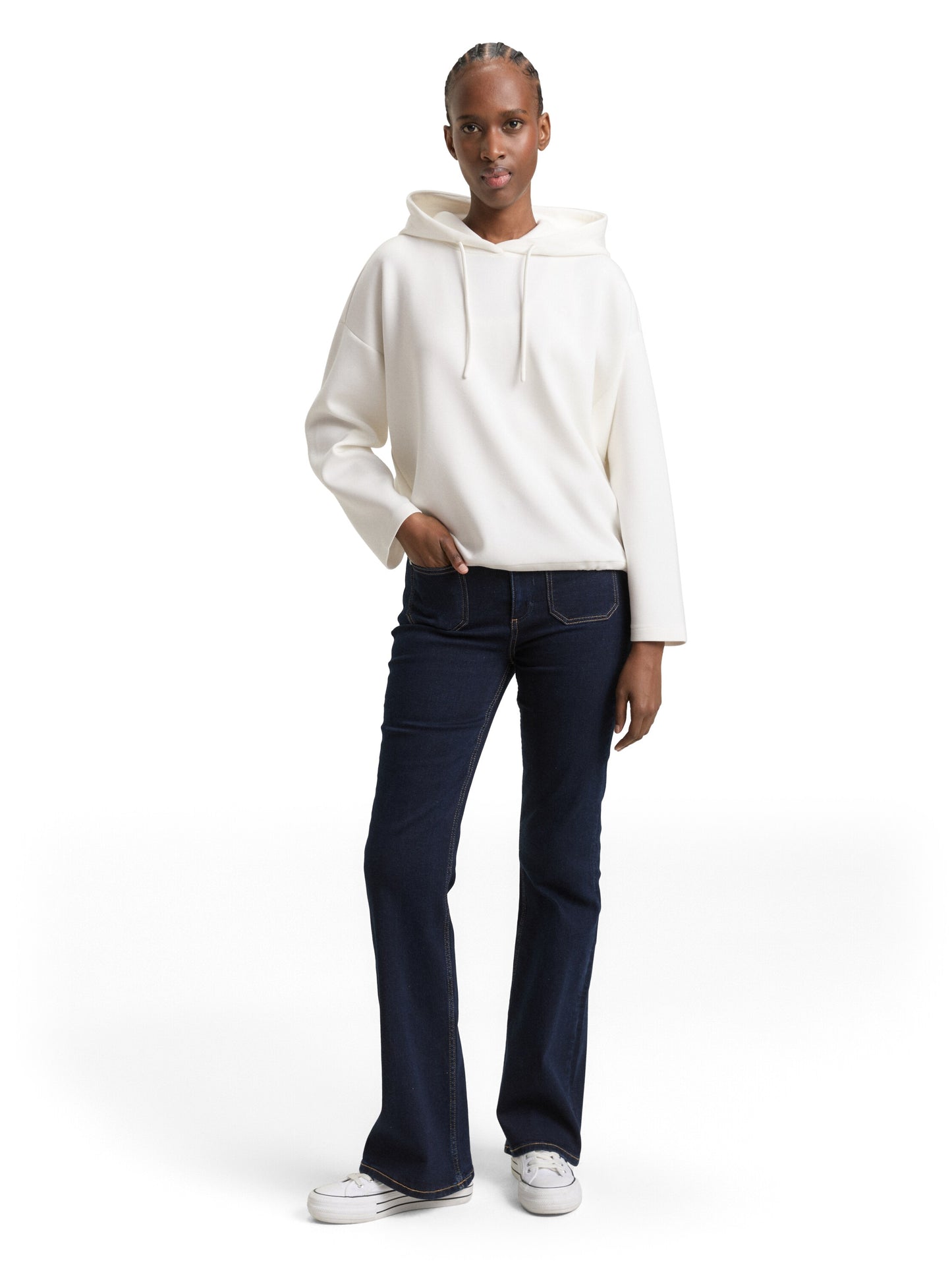 Loose Fit Scuba Hoodie Sweatshirt