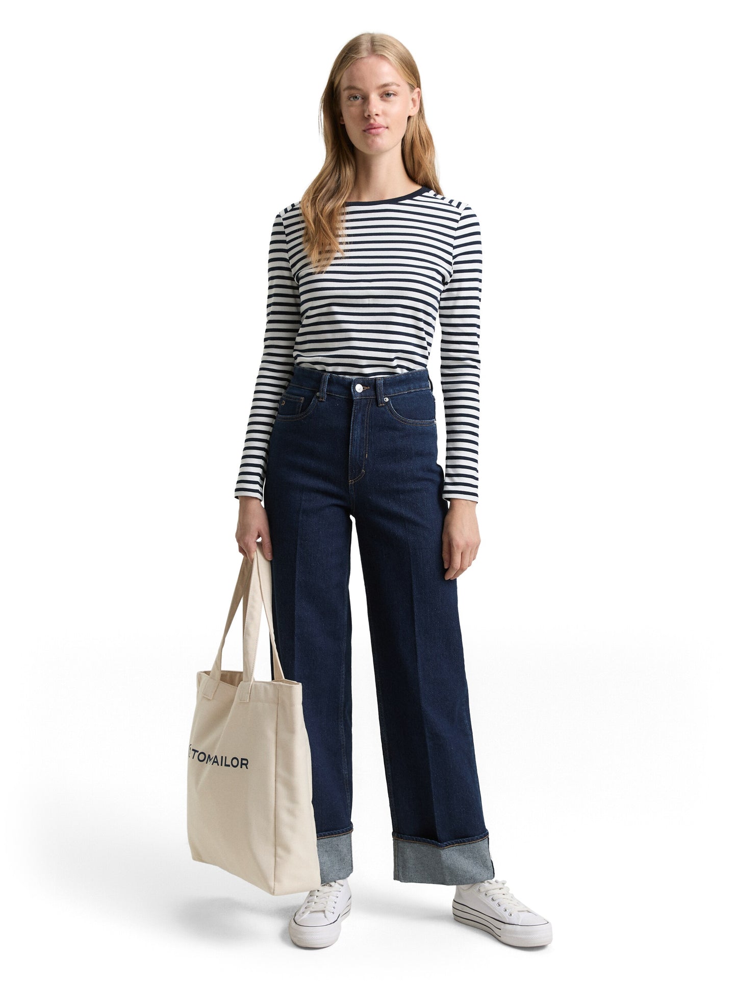 TTLINOU WIDE High Waist Jeans mit Turn-Up